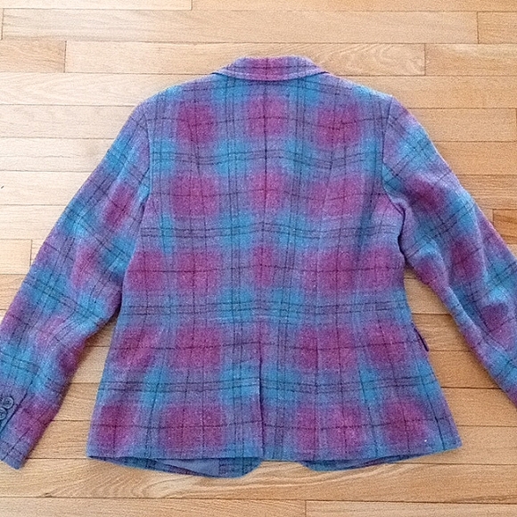 Talbots Woman's 10 Jacket Teal, Grey  and Green - Picture 3 of 8